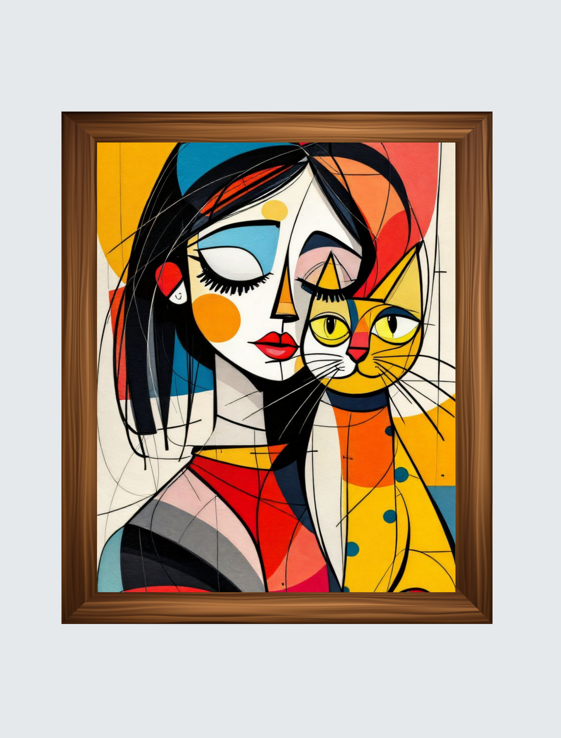 Modern Muse Wall Art Set – Framed Prints of 4 Bold Contemporary Portraits
