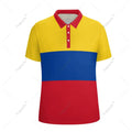 Unisex Polo Shirt Colombia Flag 3D Print Man Polo Fashion Clothing Tracksuits Short Sleeves 1-2 CHINA