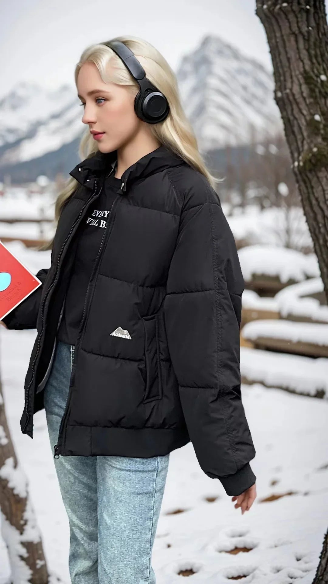 Sweet Woman Down Cotton Coat Winter Jacket Warm Loose Korean Fashion Stand Collar Zipper 2024 New Female Puffer Jacket Padded