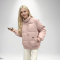 Sweet Woman Down Cotton Coat Winter Jacket Warm Loose Korean Fashion Stand Collar Zipper 2024 New Female Puffer Jacket Padded