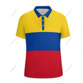 Unisex Polo Shirt Colombia Flag 3D Print Man Polo Fashion Clothing Tracksuits Short Sleeves 1-4 CHINA