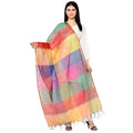 Women's Cotton Silk Multicolor Dupatta Sarees for Women MULTI One Size